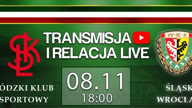 Transmisja LIVE: ŁKS - Śląsk (piątek, g.18)