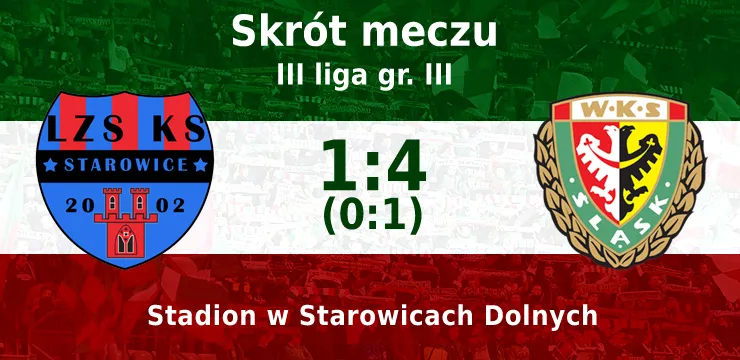 WIDEO: LZS Starowice - Śląsk II 1:4 (skrót meczu)