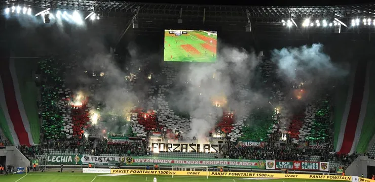 FOTO: Śląsk Wrocław 4:4 Zagłębie Lubin (kibice)