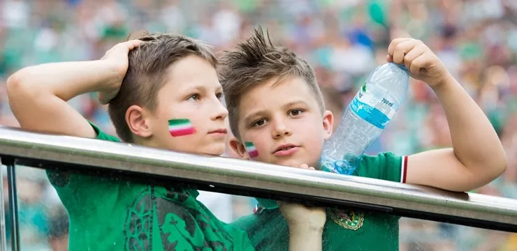 FOTO: Zielono-biało-czerwoni na stadionie