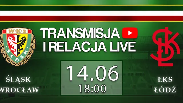 LIVE: Śląsk Wrocław - ŁKS Łódź (NA ŻYWO)