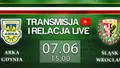 LIVE: Arka Gdynia - Śląsk Wrocław (NA ŻYWO)