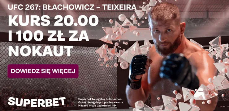 Szokujący kurs w Superbet na zwycięstwo Błachowicza!