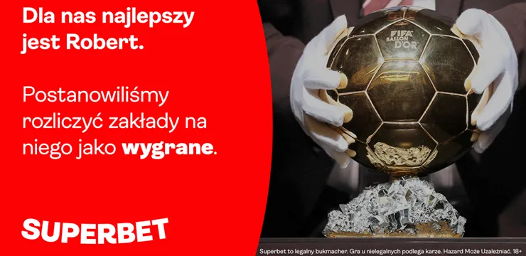 Peszko o plebiscycie Złotej Piłki: ''Robert wygrał!''