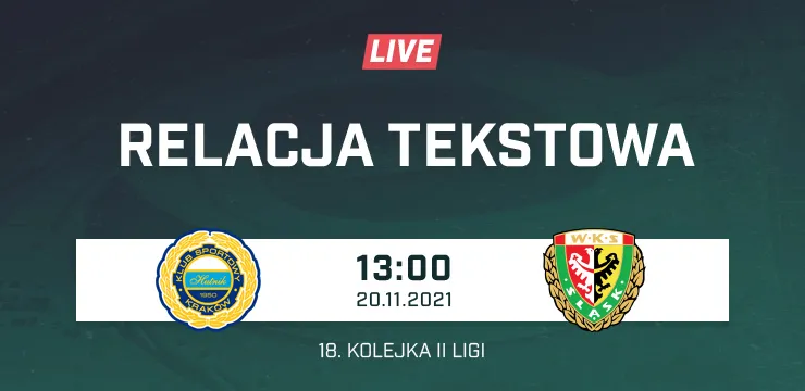 LIVE: Hutnik Kraków - Śląsk II Wrocław (NA ŻYWO)
