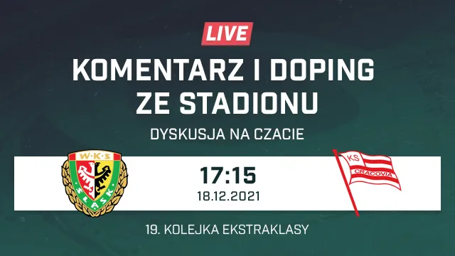 LIVE: Śląsk Wrocław - Cracovia (NA ŻYWO)