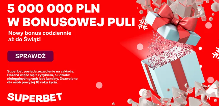 Superbet rozda prezenty o wartości 5 mln złotych!