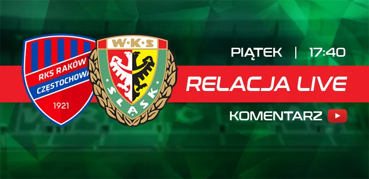 LIVE: Raków Częstochowa - Śląsk Wrocław (NA ŻYWO)