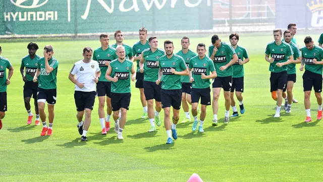 Trening pierwszej drużyny na Stadionie Wrocław