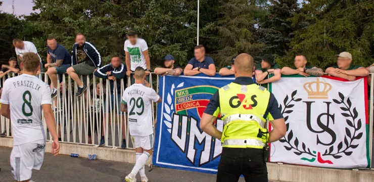 FOTO: Kibice WKS-u na meczu Paide - Śląsk