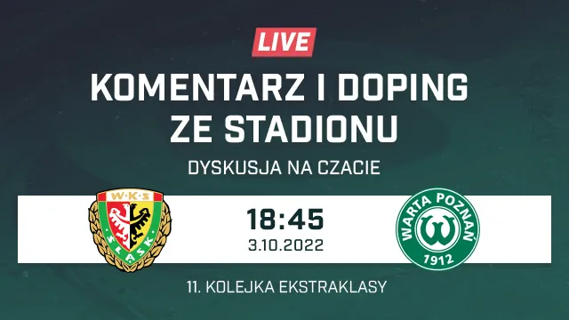 LIVE: Śląsk Wrocław - Warta Poznań (NA ŻYWO)