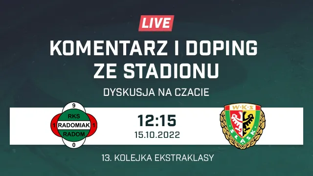 LIVE: Radomiak Radom - Śląsk Wrocław (NA ŻYWO)