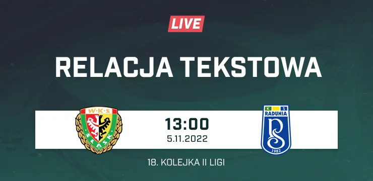 LIVE: Śląsk II Wrocław - Radunia Stężyca (NA ŻYWO)