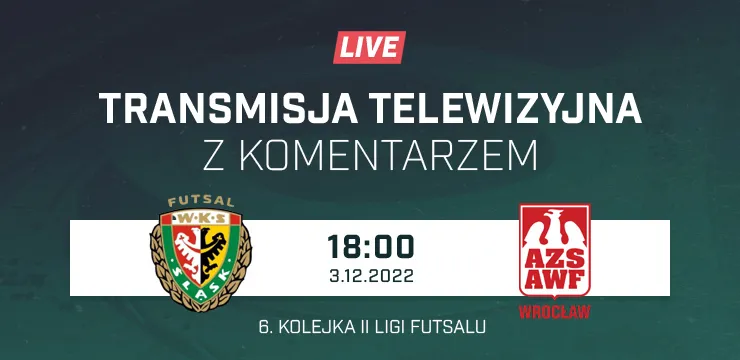 LIVE: Śląsk Futsal Wrocław - AZS AWF Wrocław (NA ŻYWO)