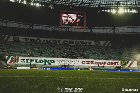 23. kolejka Śląsk Wrocław 0:0 Zagłębie Lubin (KIBICE)