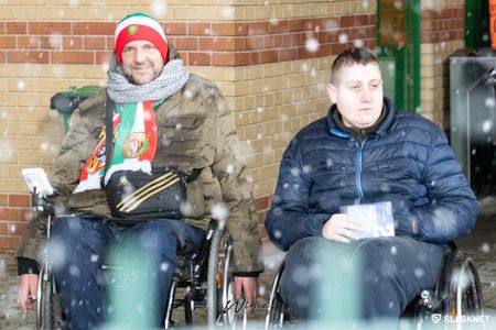 21. kolejka Górnik Łęczna 1:1 Śląsk Wrocław (KIBICE)