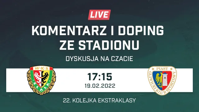 LIVE: Śląsk Wrocław - Piast Gliwice (NA ŻYWO)