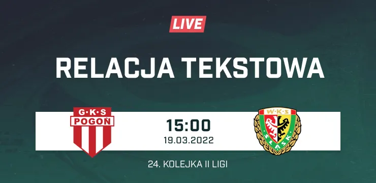 LIVE: Pogoń Grodzisk Mazowiecki - Śląsk II Wrocław (NA ŻYWO)