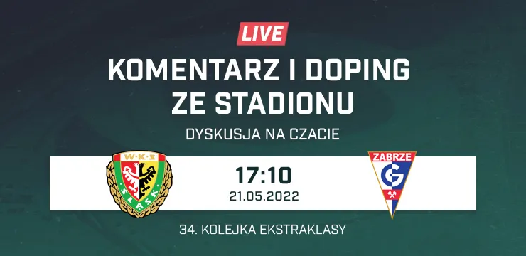 LIVE: Śląsk Wrocław - Górnik Zabrze (NA ŻYWO)