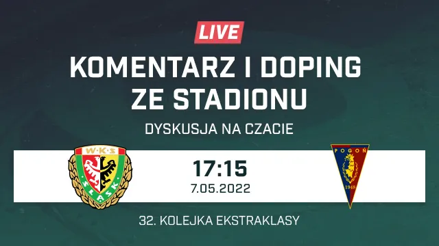 LIVE: Śląsk Wrocław - Pogoń Szczecin (NA ŻYWO)