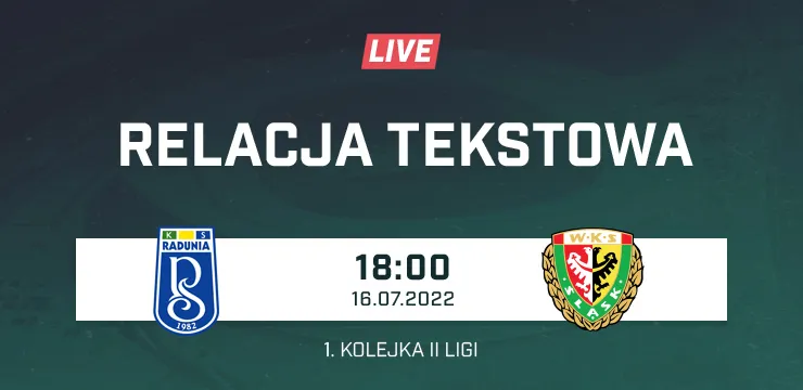 LIVE: Radunia Stężyca - Śląsk II Wrocław (NA ŻYWO)
