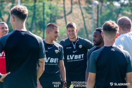 Trening piłkarzy Śląska 28.08.2022