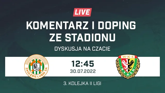 LIVE: Zagłębie II Lubin - Śląsk II Wrocław (NA ŻYWO)