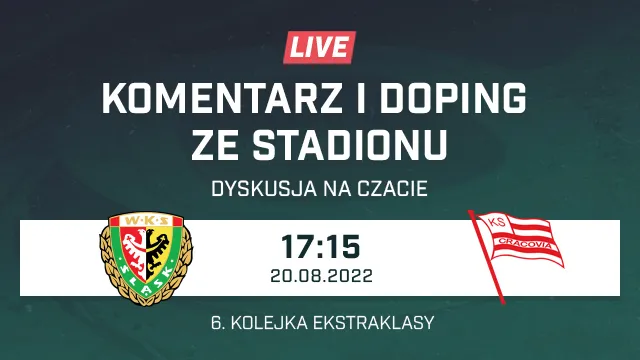 LIVE: Śląsk Wrocław - Cracovia (NA ŻYWO)