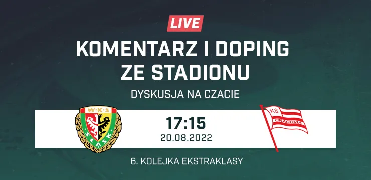 LIVE: Śląsk Wrocław - Cracovia (NA ŻYWO)