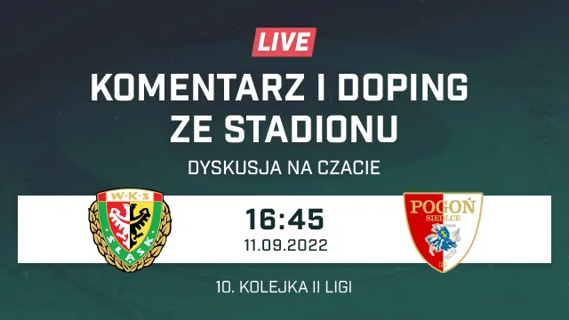 LIVE: Śląsk II Wrocław - Pogoń Siedlce (NA ŻYWO)