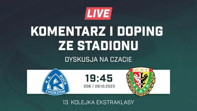 LIVE: Ruch Chorzów - Śląsk Wrocław (NA ŻYWO)