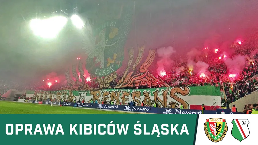 WIDEO: Oprawa kibiców Śląska podczas meczu z Legią