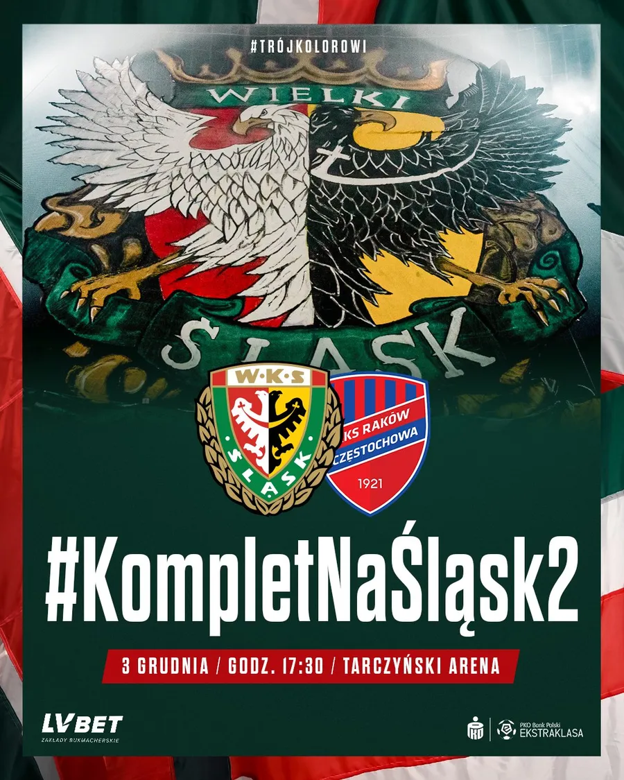 Śląsk chce kolejnego kompletu na stadionie! #KompletNaŚląsk2 