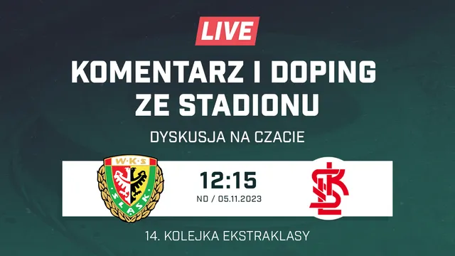 LIVE: Śląsk Wrocław - ŁKS Łódź (NA ŻYWO)