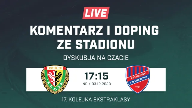 LIVE: Śląsk Wrocław - Raków Częstochowa (NA ŻYWO)