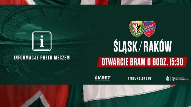 Niezbędnik kibica na mecz Śląska z Rakowem
