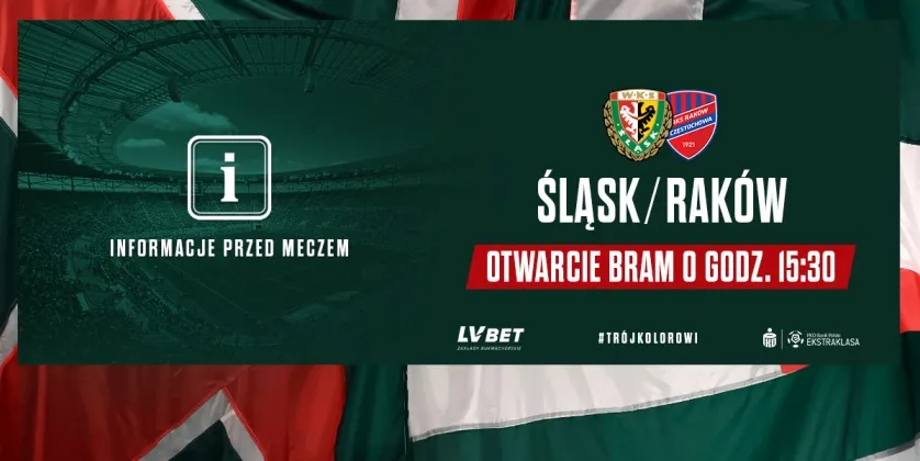 Niezbędnik kibica na mecz Śląska z Rakowem