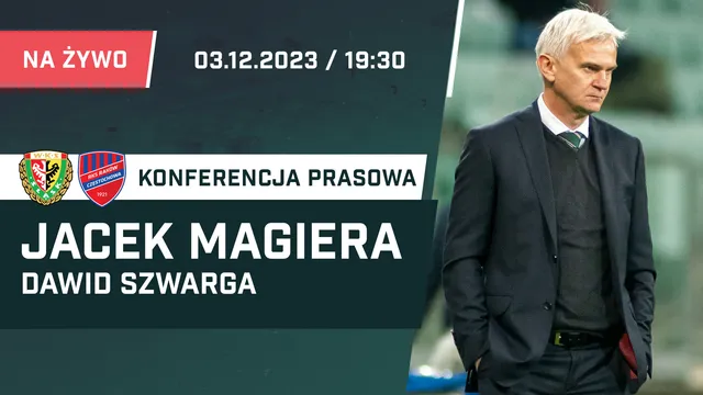 LIVE: Jacek Magiera i Dawid Szwarga po meczu Śląsk - Raków