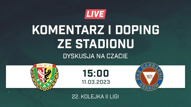 LIVE: Śląsk II Wrocław - Garbarnia Kraków (NA ŻYWO)