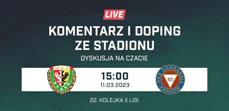 LIVE: Śląsk II Wrocław - Garbarnia Kraków (NA ŻYWO)