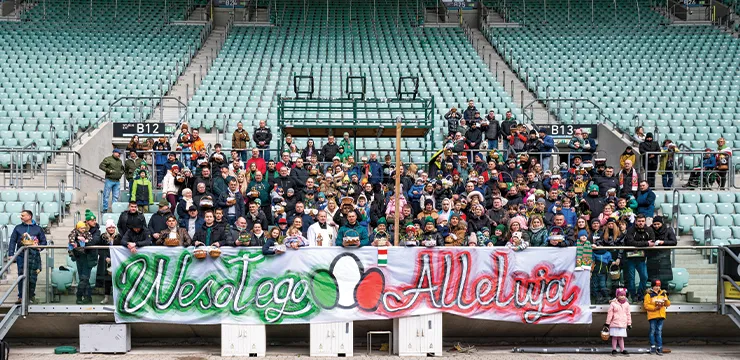Święcenie Wielkanocnych pokarmów na Tarczyński Arena