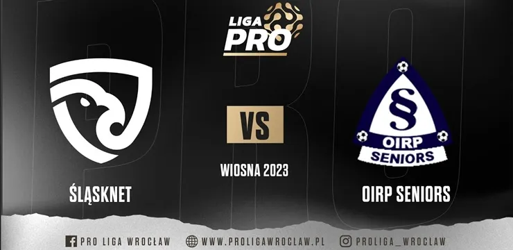 LIVE: Śląsknet - OIRP Seniors (PRO Liga Wrocław, pt. 20:00)