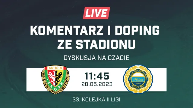 LIVE: Śląsk II Wrocław - Hutnik Kraków (NA ŻYWO)