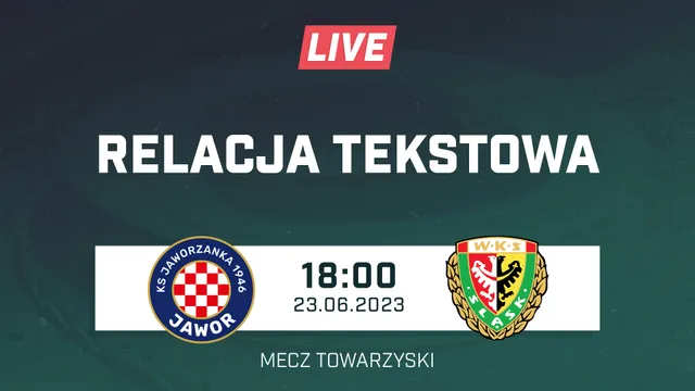 LIVE: Jaworzanka Jawor - Śląsk Wrocław (NA ŻYWO)