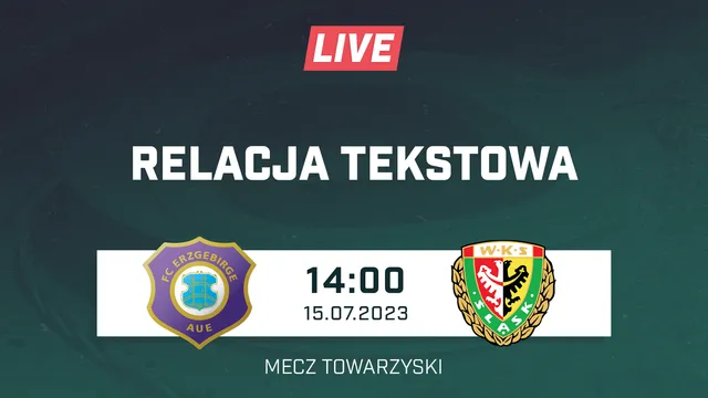 LIVE: Erzgebirge Aue - Śląsk Wrocław (NA ŻYWO)