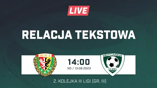 LIVE: Śląsk II Wrocław - Carina Gubin (NA ŻYWO)