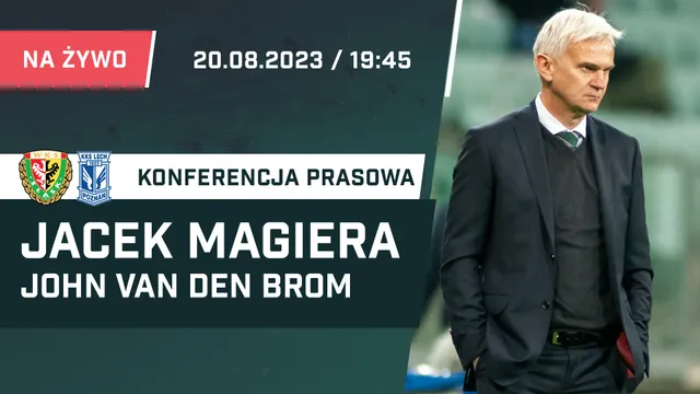LIVE: Magiera i van den Broom po meczu Śląsk - Lech