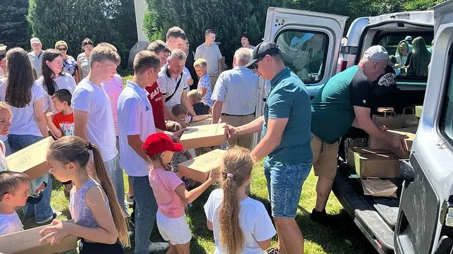 Kibice Śląska ze wsparciem dla Polaków z Mościska i Lwowa