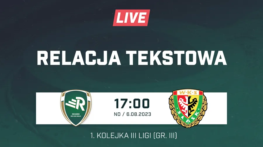 LIVE: Rekord Bielsko-Biała - Śląsk II Wrocław (NA ŻYWO)