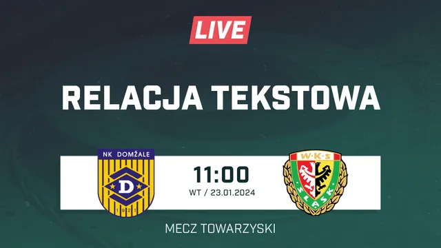 LIVE: NK Domzale - Śląsk Wrocław (NA ŻYWO)